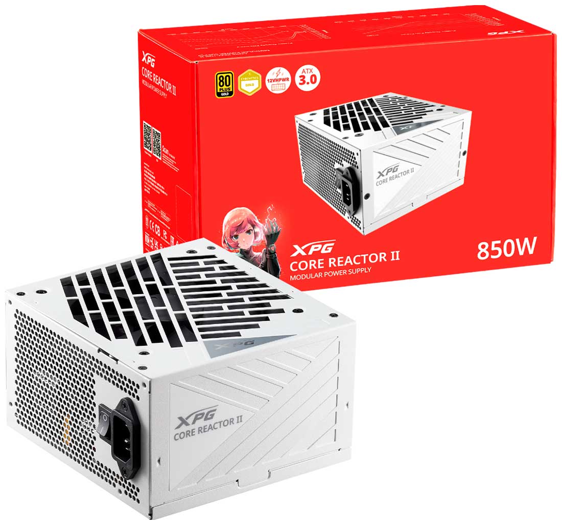Блок питания XPG 850W WHITE CORE REACTOR II (COREREACTORII850G-WHCEU) GOLD