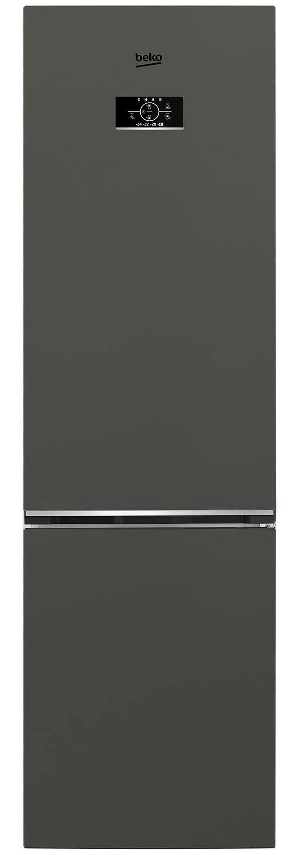 Двухкамерный холодильник Beko B3R0CNK312HG, дисплей, насыщенный серый