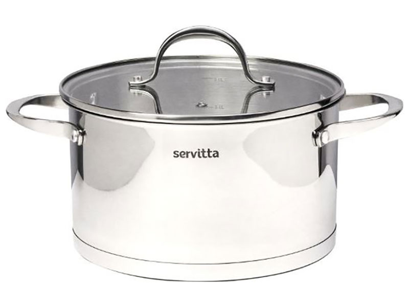 Кастрюля с крышкой Servitta Rigoroso, 4.5 литра (Sr0109)