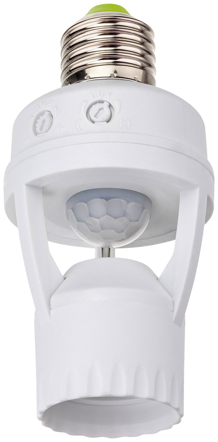 Датчик движения интегрируемый Duwi DDL-01, E27, 360°, 10-300 с, 6 м, 60 Вт, IP20, белый (25817 9)