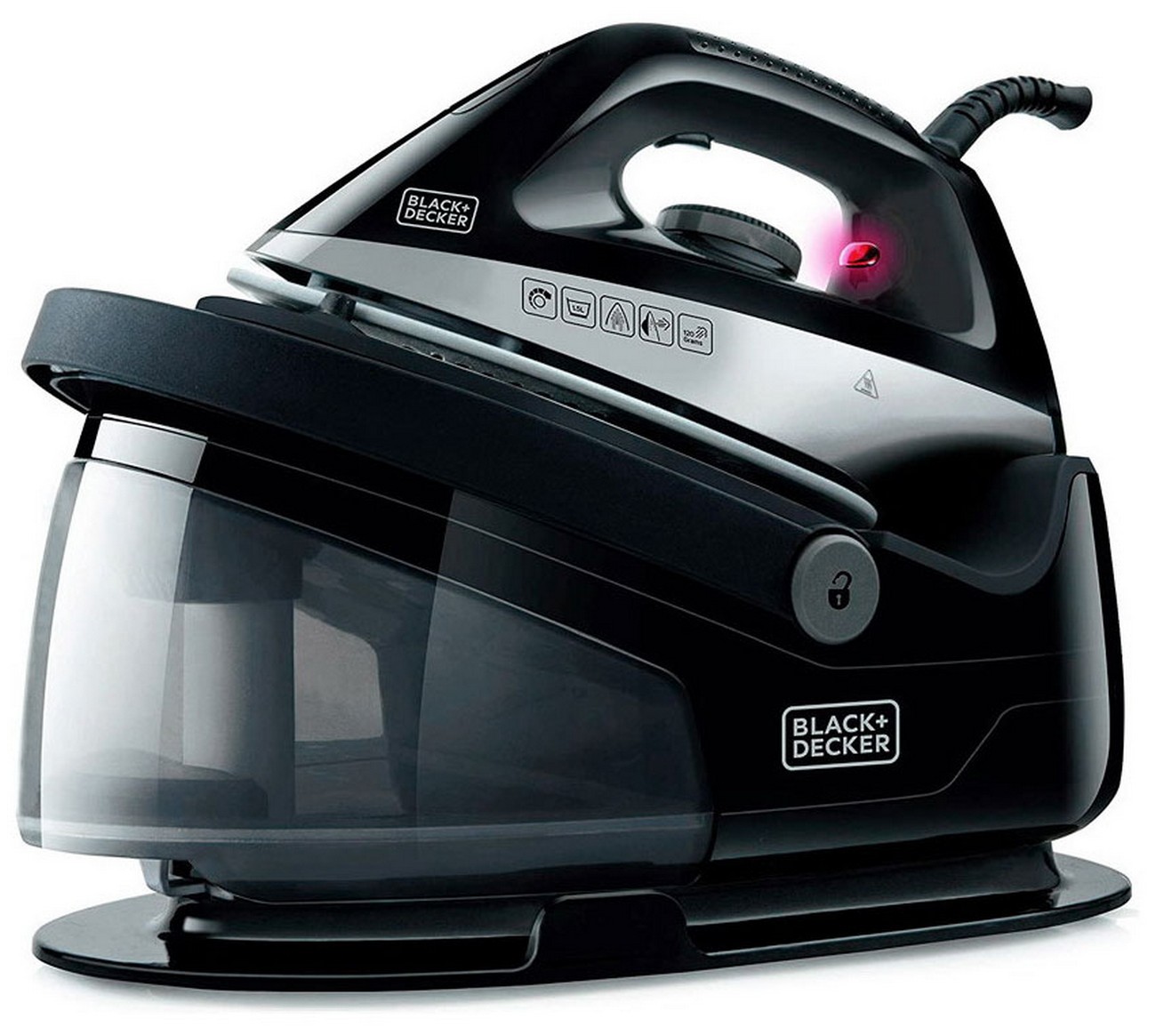 Парогенератор Black+Decker BXSS2200E, черный, 2200 Вт, пар 120 г/мин