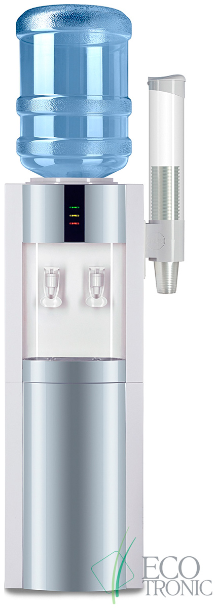 Кулер для воды Ecotronic "Экочип" V21-LWD white-silver, 7240