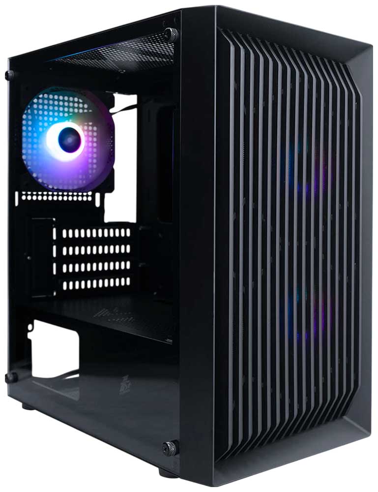 Компьютерный корпус 1STPLAYER BLACK.SIR BS-2 ARGB Black (BS-2-BK-3F7)
