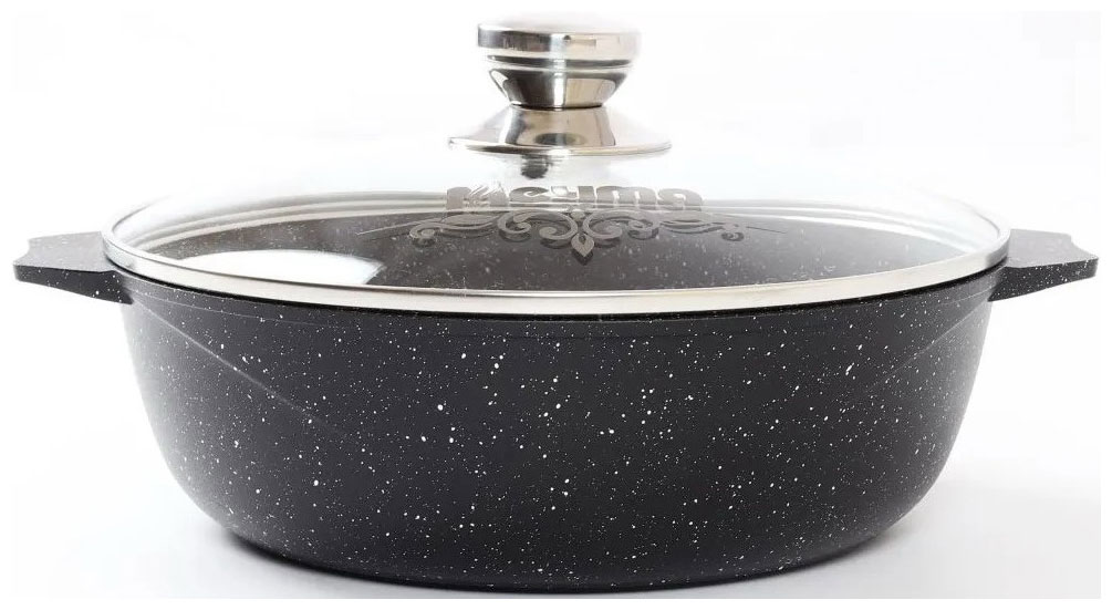Жаровня индукционная Мечта Гранит black. Induction Pro. 3л, арт. 33802И, Размер 26 см