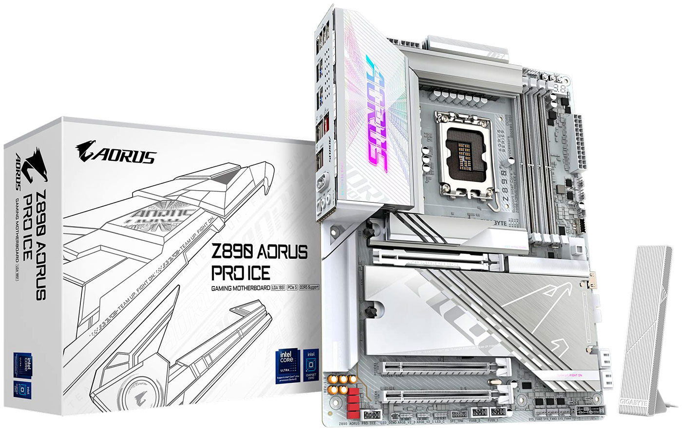 Материнская плата Gigabyte Z890 AORUS PRO ICE (LGA1851, ATX)