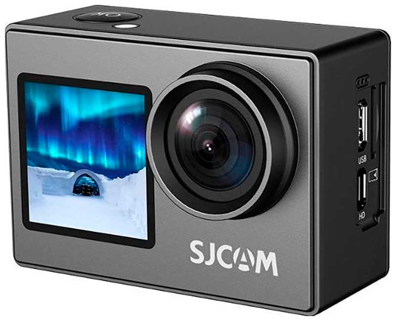 Экшн-камера  SJCam SJ4000 DUAL SCREEN, черный