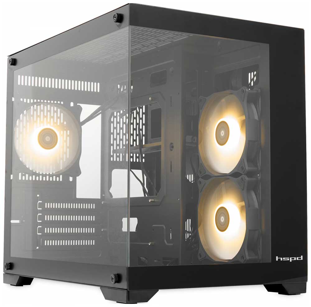 Компьютерный корпус HSPD F330 (F330-TGBK-ARGB)