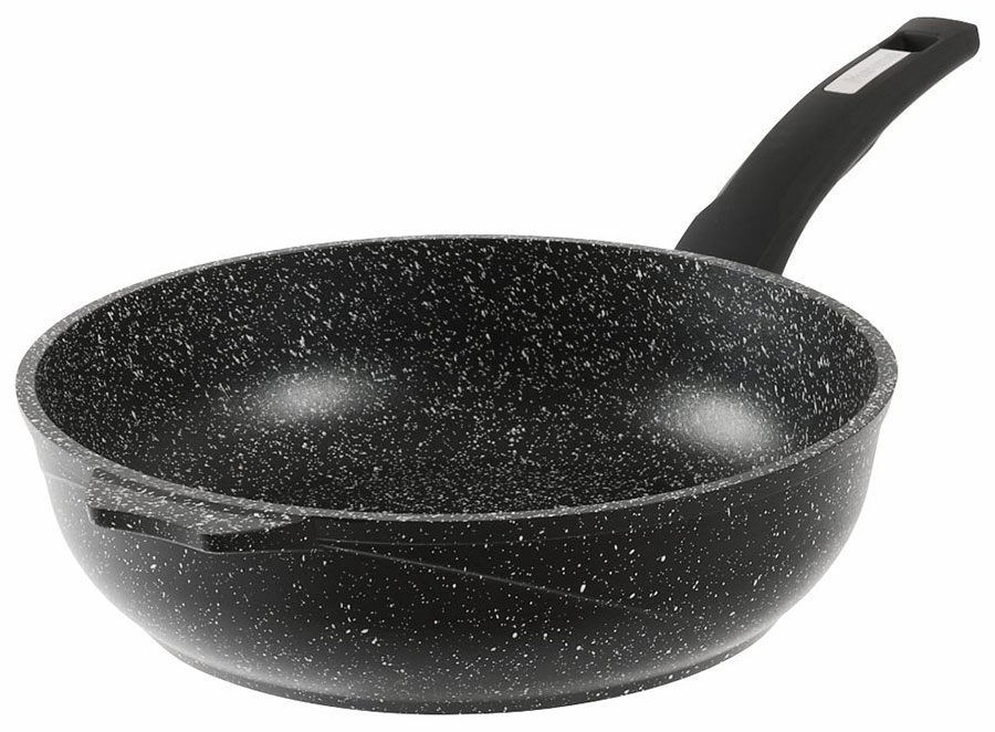 Сотейник Мечта Гранит black, 26 см, с несъемной ручкой, без крышки (арт.263802)