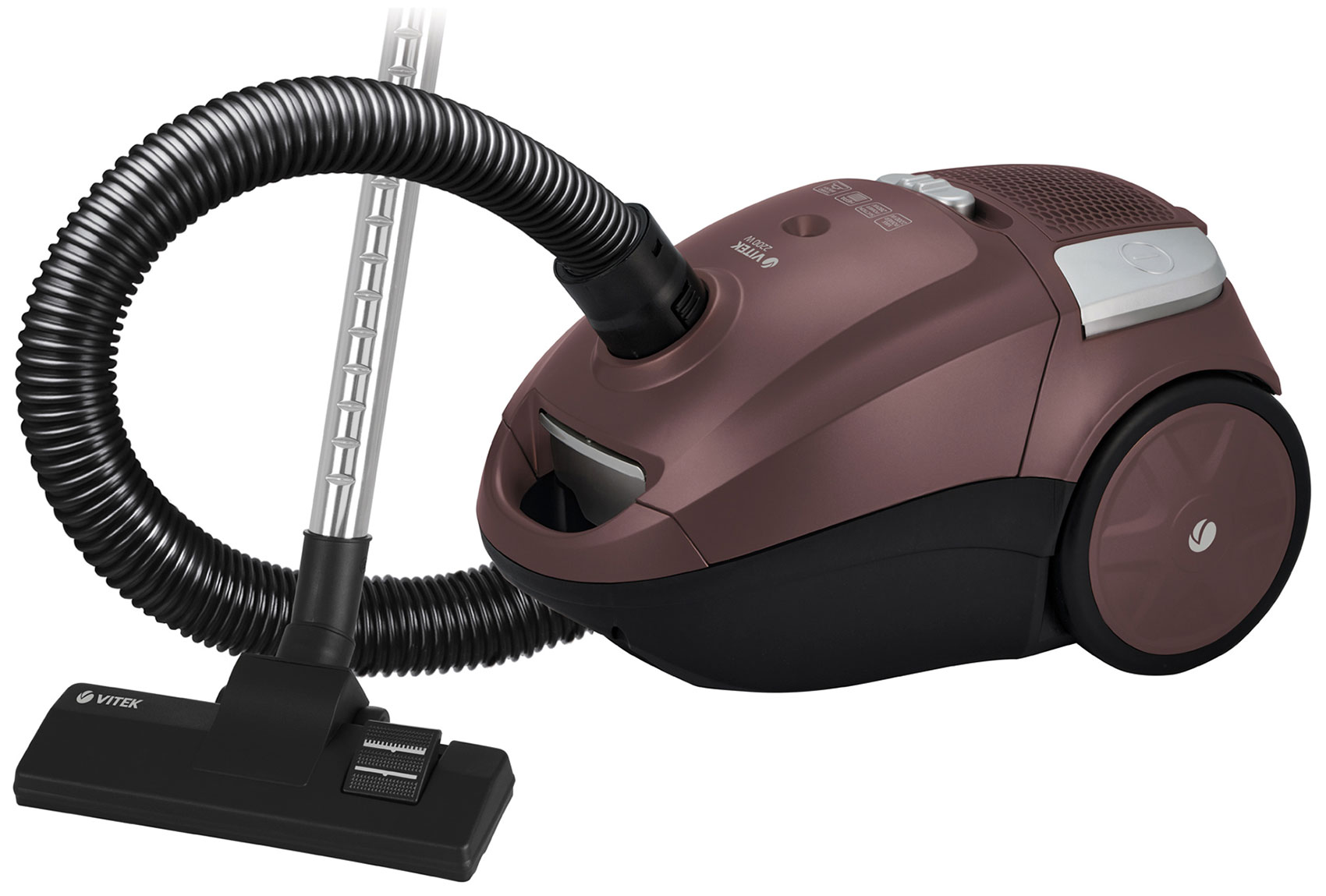 Пылесос напольный Vitek VT-8138, коричневый/черный