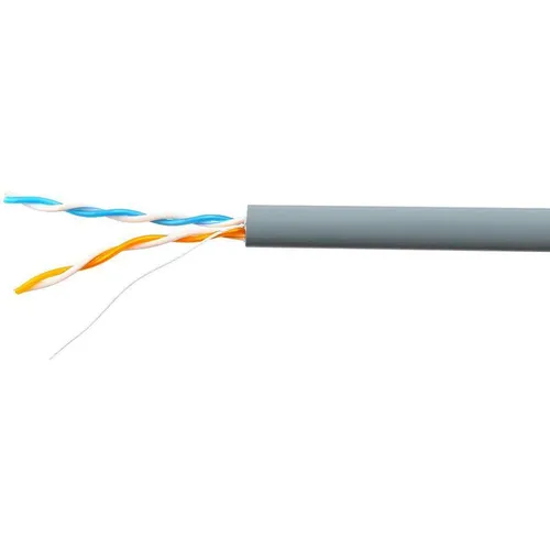Кабель SKYNET CSL-UTP-2-CU/100 UTP, кат.5E, 100м, 2 пары, медь, одножильный, серый