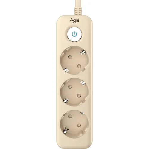 Сетевой фильтр AGNI TP-FD3E, 5м, слоновая кость [tp-fd3e-5m-ivory]