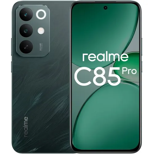 6.8" Смартфон REALME C85 Pro 6/128Gb, RMX5555, NFC, AMOLED, 120Гц, 7000мAч, темно-зеленый