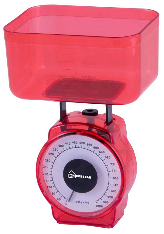 Кухонные весы Homestar HS-3004М 002795 красные