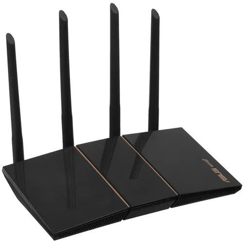 Wi-Fi роутер ASUS RT-AX57, Wi-Fi 6, AX3000, 2.4/5ГГц, 4 LAN, черный
