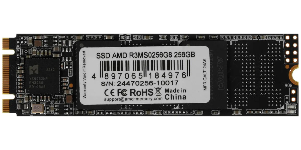 SSD накопитель AMD 256Гб R3 Series mSATA (R3MS0256G8)