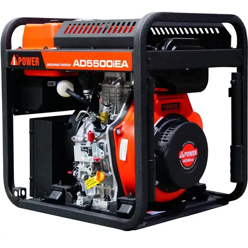 Дизельный генератор A-IPOWER AD5500iEA, 220 В, 5.5кВт, с автозапуском, на колёсах с АКБ [20427]