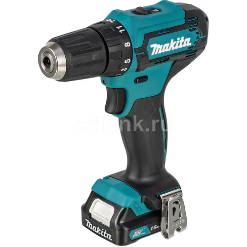 Дрель-шуруповерт Makita DF333DWYE, 1.5Ач, с двумя аккумуляторами