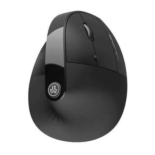 Мышь беспроводная JLAB JBuds Ergonomic, игровая, Bluetooth/Радио, вертикальная, оптическая, USB, 2400dpi, черный [ieumjbergorblk82]