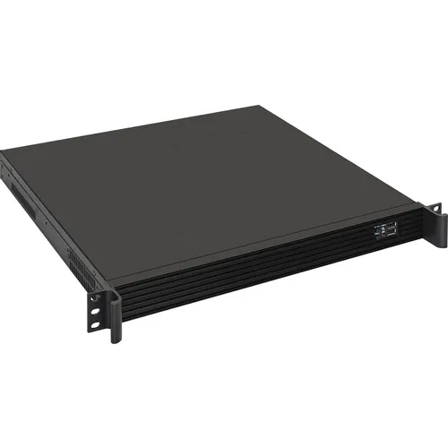 Корпус для сервера монтируемый в стойку EXEGATE Pro 390-01, 1U, черный [ex279686rus]