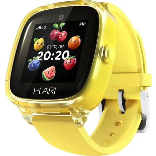 Смарт-часы ELARI KidPhone Fresh 4G, 1.4", с SIM, желтый