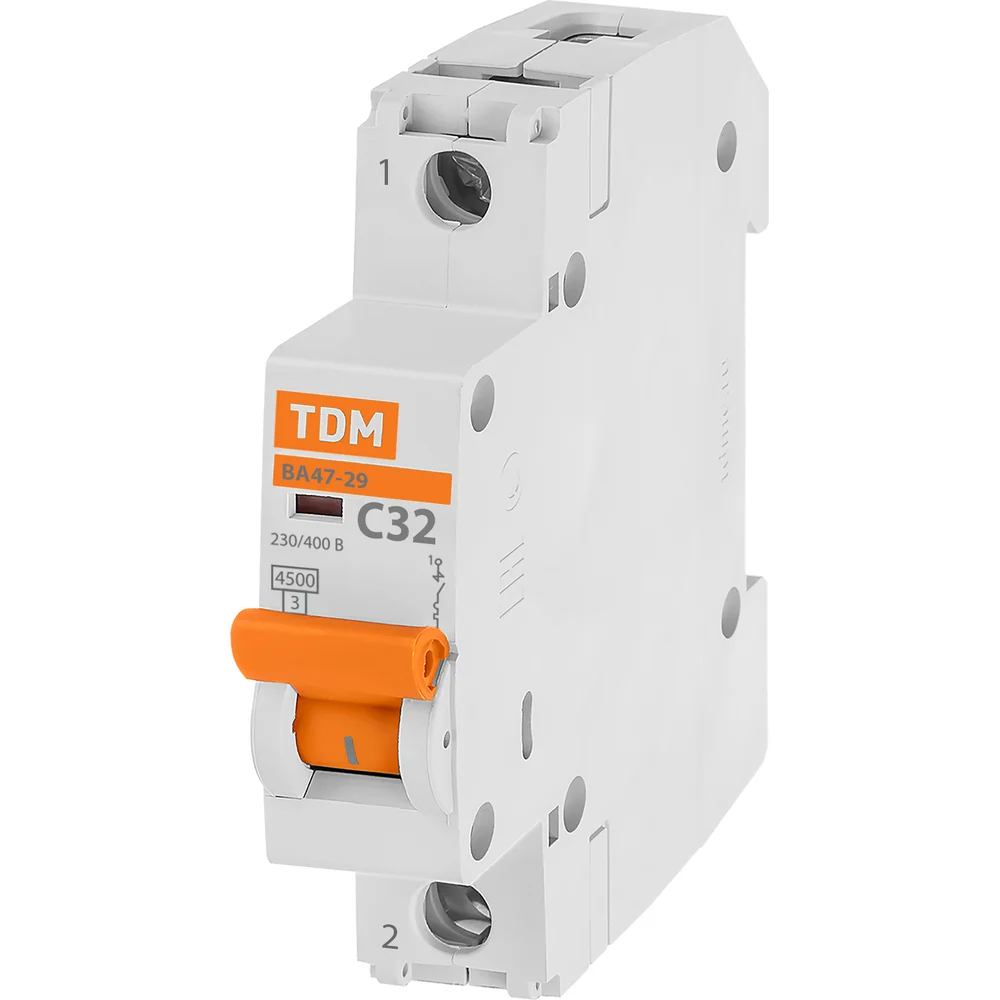 Автомат TDM ВА47-29 1Р, 32 А, 4,5 кА, С SQ0206-0077