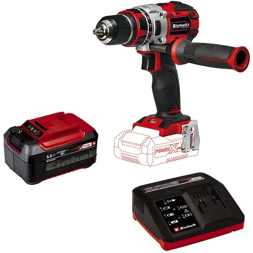 Дрель-шуруповерт EINHELL PXC TE-CD 18 Li Brushless, 5.2Ач, с одним аккумулятором [4513850set]