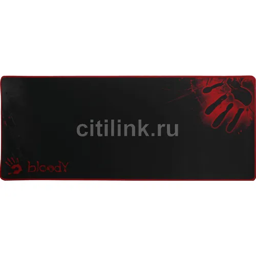 Коврик для мыши A4TECH Bloody B-087S (XL) черный/рисунок, ткань, 750х300х2мм