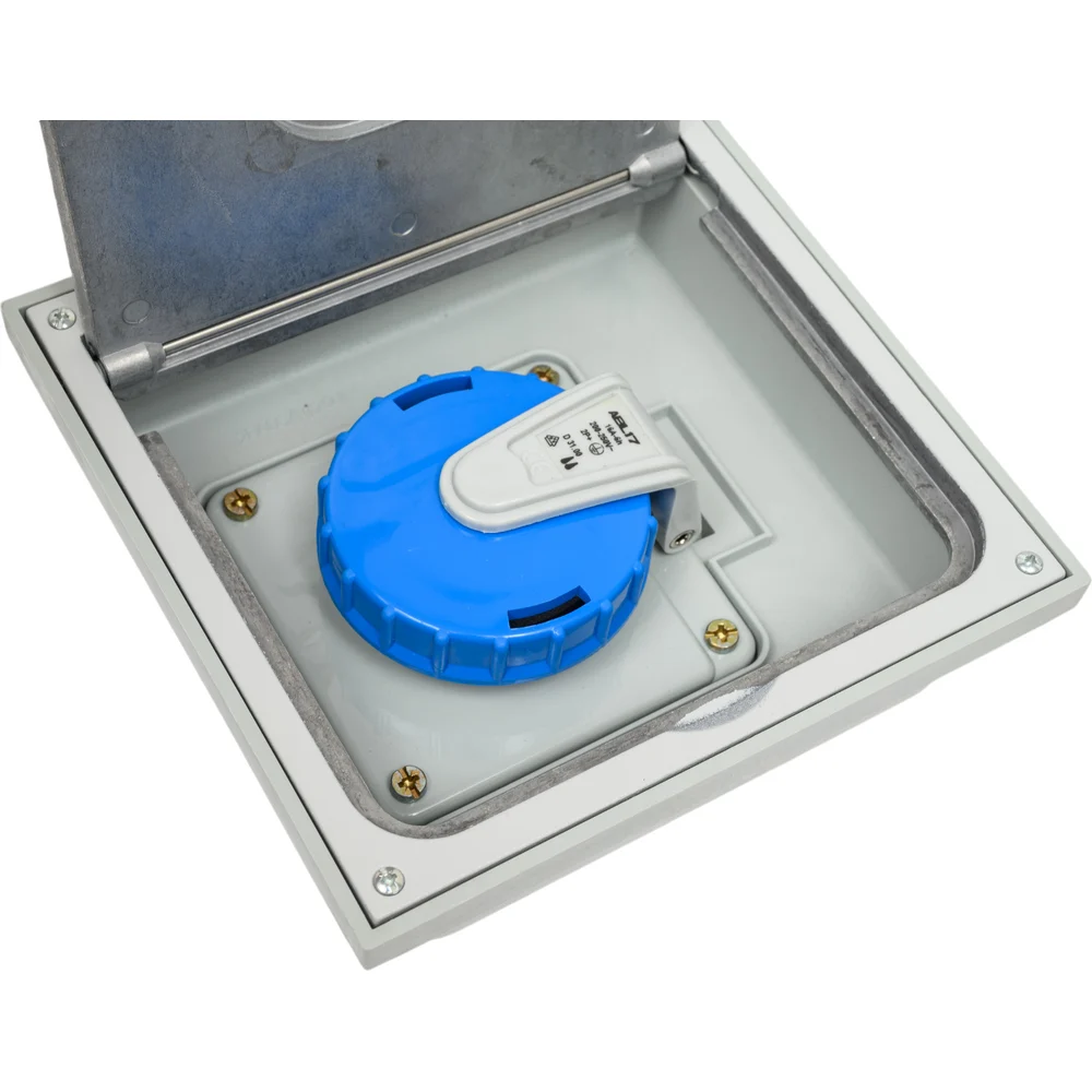 Лючок с розеткой ABL D 31.00