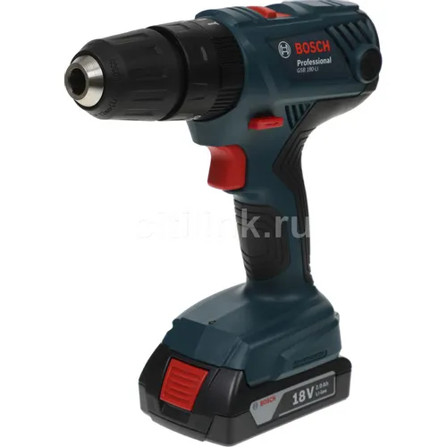 Ударная дрель-шуруповерт Bosch GSB 180-LI, 2Ач, с двумя аккумуляторами [06019f8307]