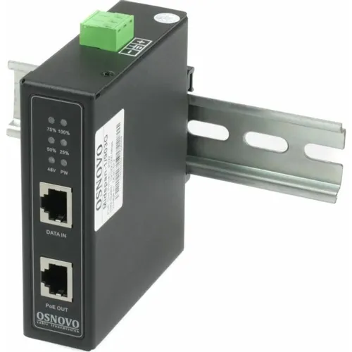 Инжектор PoE OSNOVO Midspan-1/903G(Booster) 10/100/1000BASE-T 90Вт 12-57В (DC)