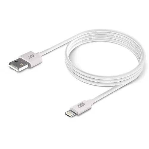 Кабель BORASCO Lightning (m) - USB (m), 1м, 2A, белый [20543]