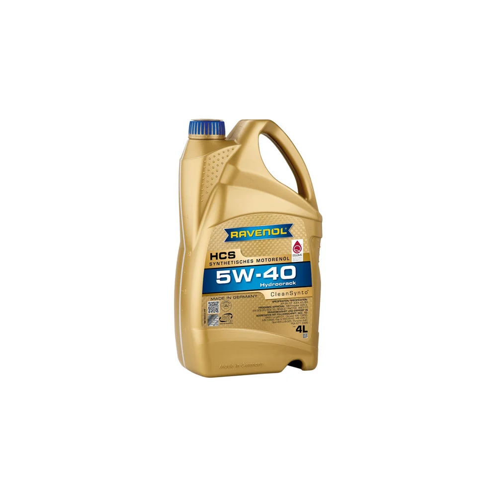 Моторное масло RAVENOL HCS SAE 5W-40, 4 л, new 1112105-004-01-999