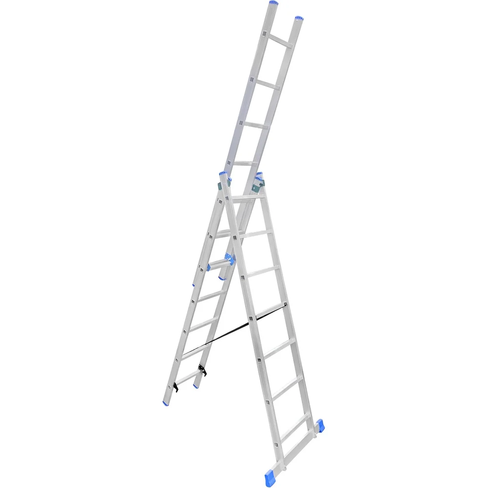 Трехсекционная алюминиевая лестница LadderBel LS307
