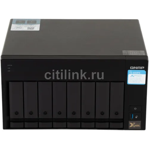 Сетевое хранилище NAS Qnap TS-832PX-4G, 8-bay, настольный, Cortex-A57, AL-324