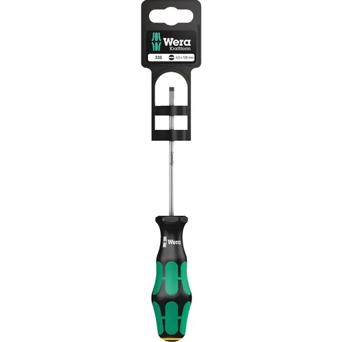Отвертка WERA 335 SB SL, SL3.5 длина стержня 100мм [we-100042]