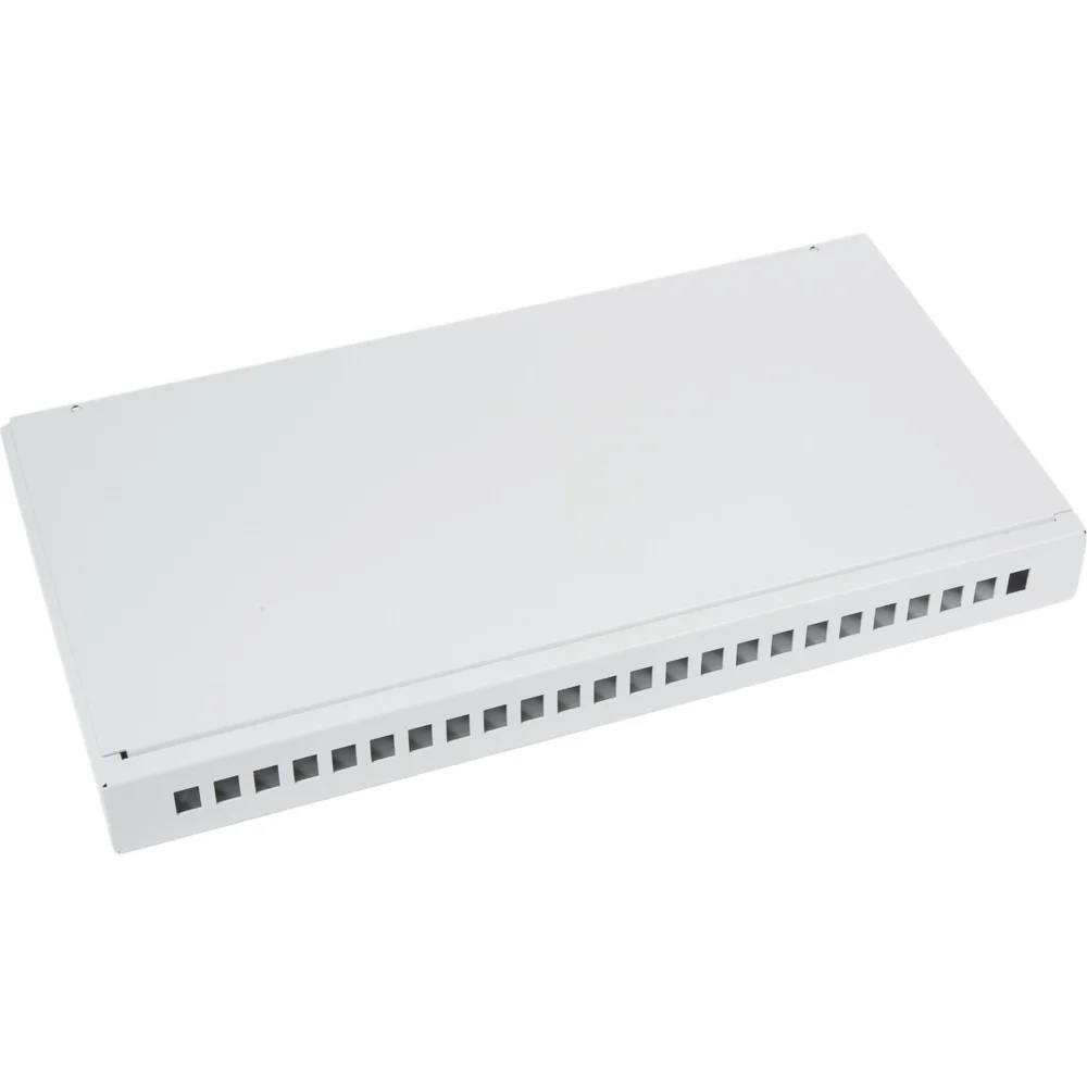 Укомплектованный оптический кросс NIKOMAX NMF-RP24LCUS2-WS-ES-1U-GY