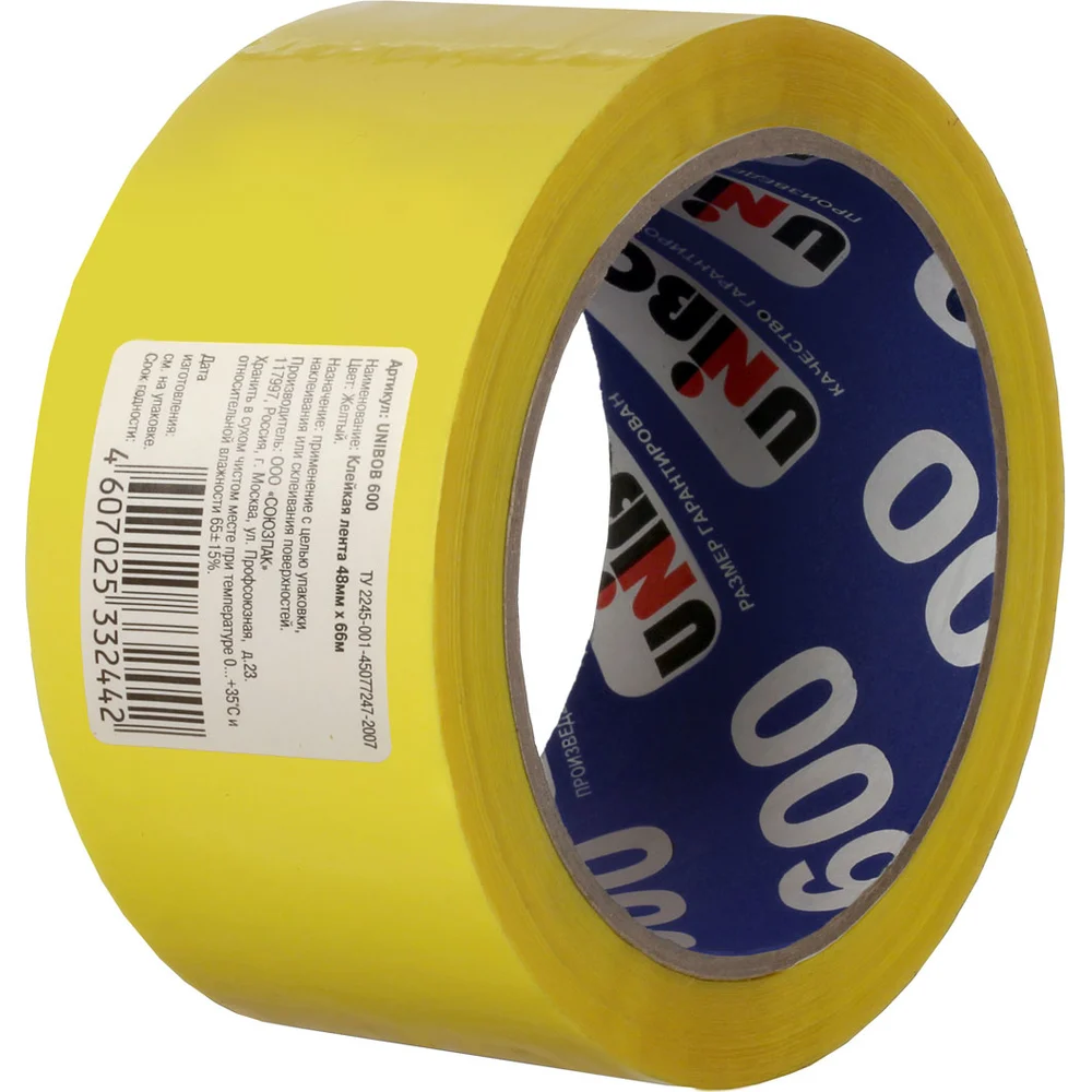 Упаковочная клейкая лента Unibob 214931