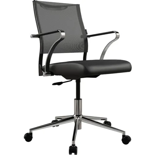 Кресло МЕТТА Sit Air 24/7 M4-59K - T+Extra (M01.B23.G42.W01), сетка/экокожа, до 150кг, фиксированные подлокотники, черный/черный