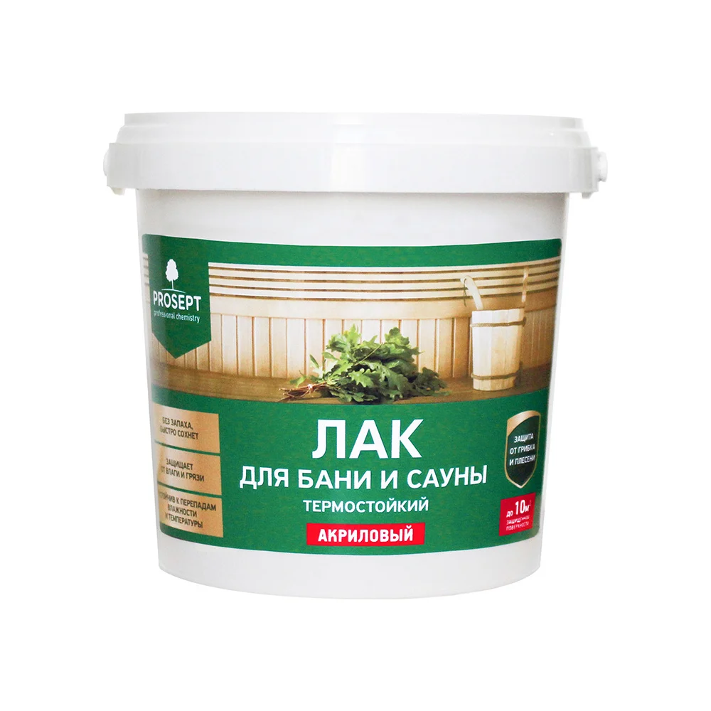 Лак для бани и сауны PROSEPT 054-09