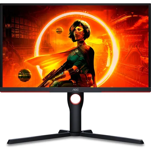 24.5" Монитор AOC Gaming 25G3ZM, 1920x1080, VA, 240Гц, 2хHDMI, 1хDP, черный/красный
