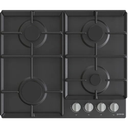Газовая варочная панель Gorenje G641EXB, 4 конфорки, металл, черный