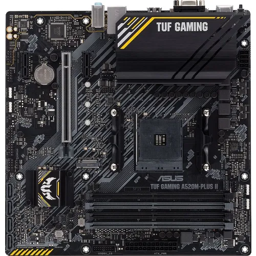Материнская плата ASUS TUF GAMING A520M-PLUS II, Socket AM4, AMD A520, mATX, Ret