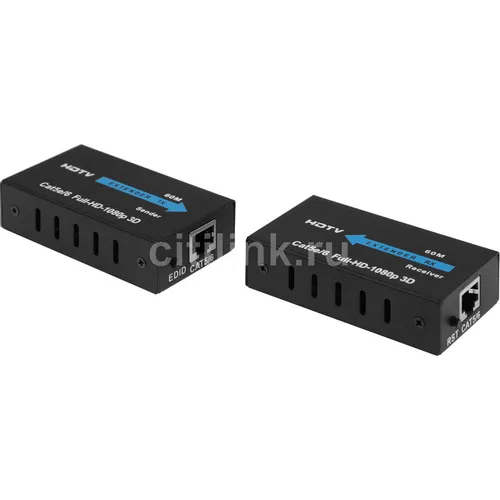 Адаптер аудио-видео PREMIER 5-877, HDMI (f) - RJ45, ver 1.4, черный