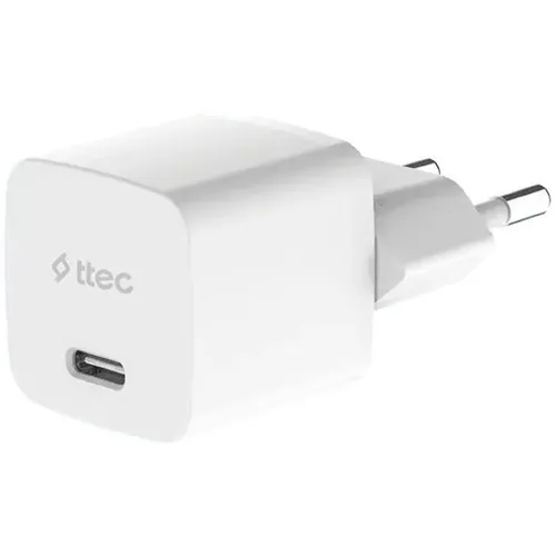 Сетевое зарядное устройство TTEC SmartCharger, USB-C, USB-C, 30Вт, 3A, белый [2scg30cb]