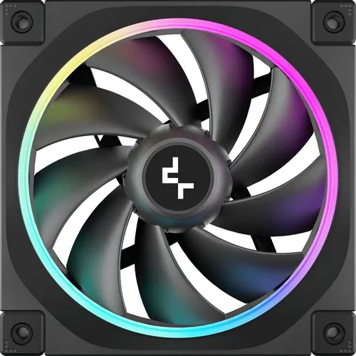 Вентилятор DeepCool FL12 120мм, 4-pin, 2150об/мин, 32 дБ, ARGB, черный, Ret [r-fl12-bkapn1-g]