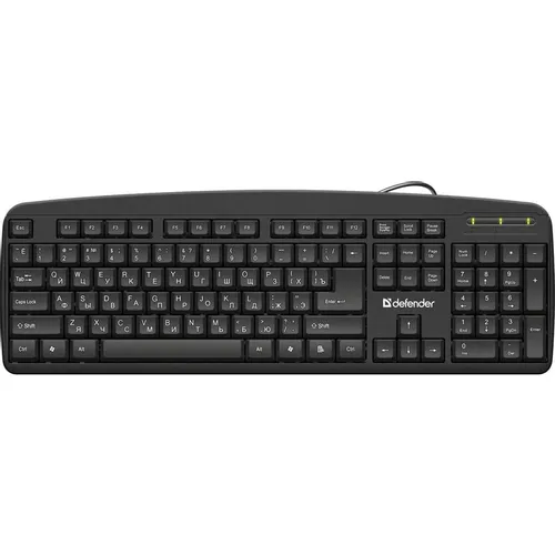 Клавиатура Defender Office HB-910, проводная, USB, мембранная, черный [45910]