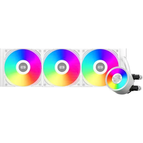 Система водяного охлаждения PCCOOLER DA360 Pro, 4-pin, ARGB, 120мм, белый, retail [da360pro-whawxx-gl]