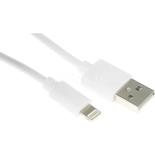 Кабель BORASCO Lightning (m) - USB (m), 2м, 2A, белый [21972]