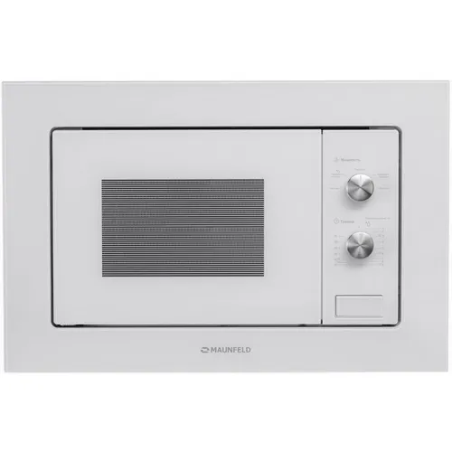 Встраиваемая микроволновая печь MAUNFELD MBMO.20.1PGW, 20л, 800Вт, белый [ка-00013588]