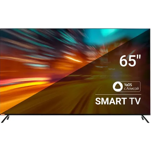 65" Телевизор SunWind SUN-LED65XU401 4K Ultra HD, СМАРТ ТВ, YaOS, черный